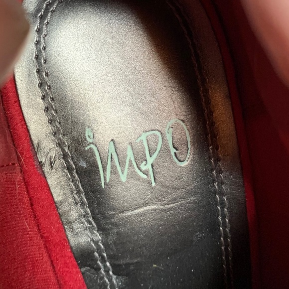 IMPO RedFaux Leather Lace Up Heels with a Zipper in the Back! - Picture 10 of 10